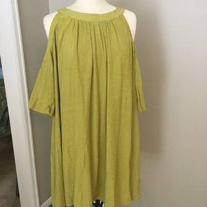 Entro open shoulder lined dress